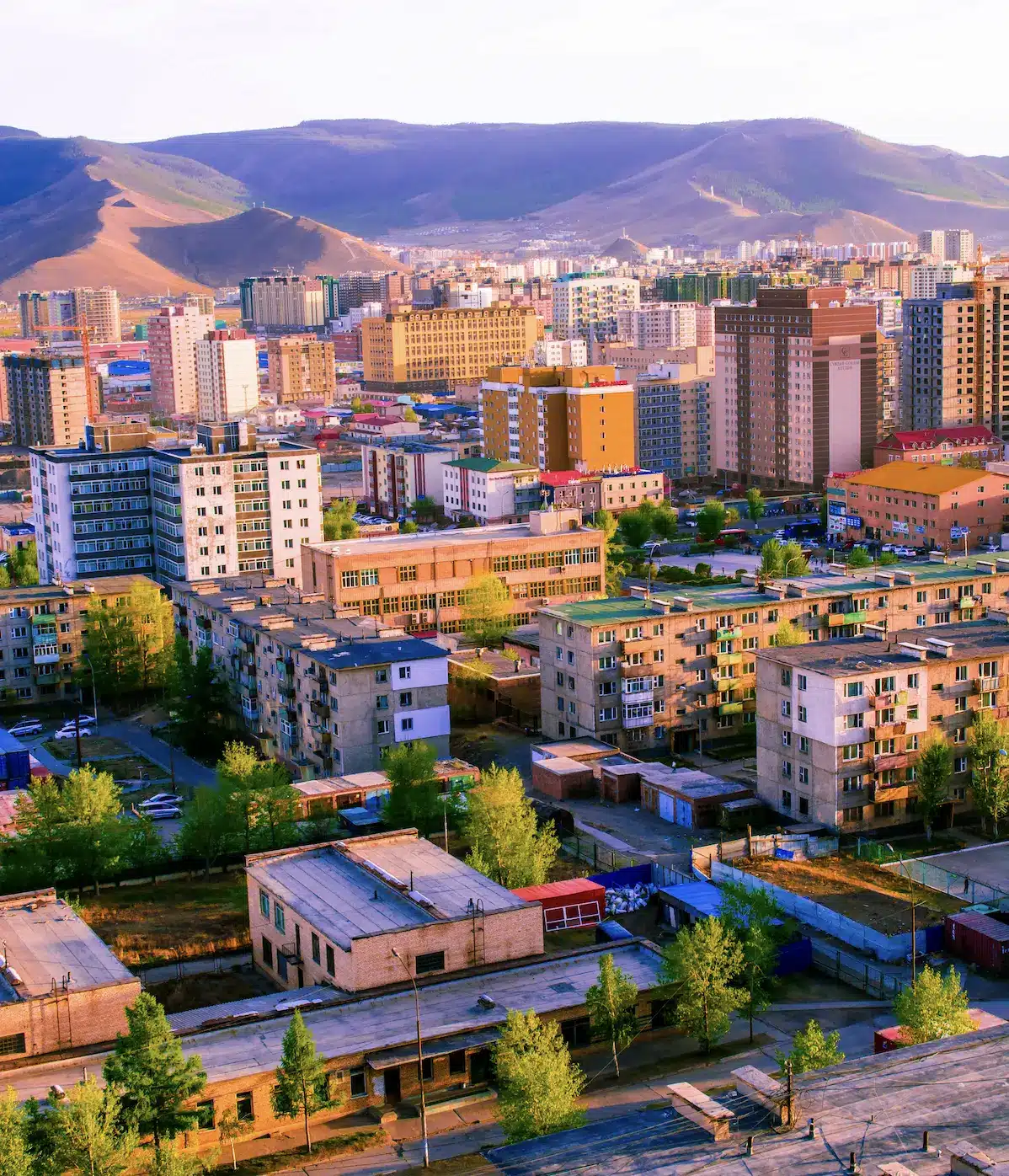 Ulaanbaatar, the capital city of Mongolia.